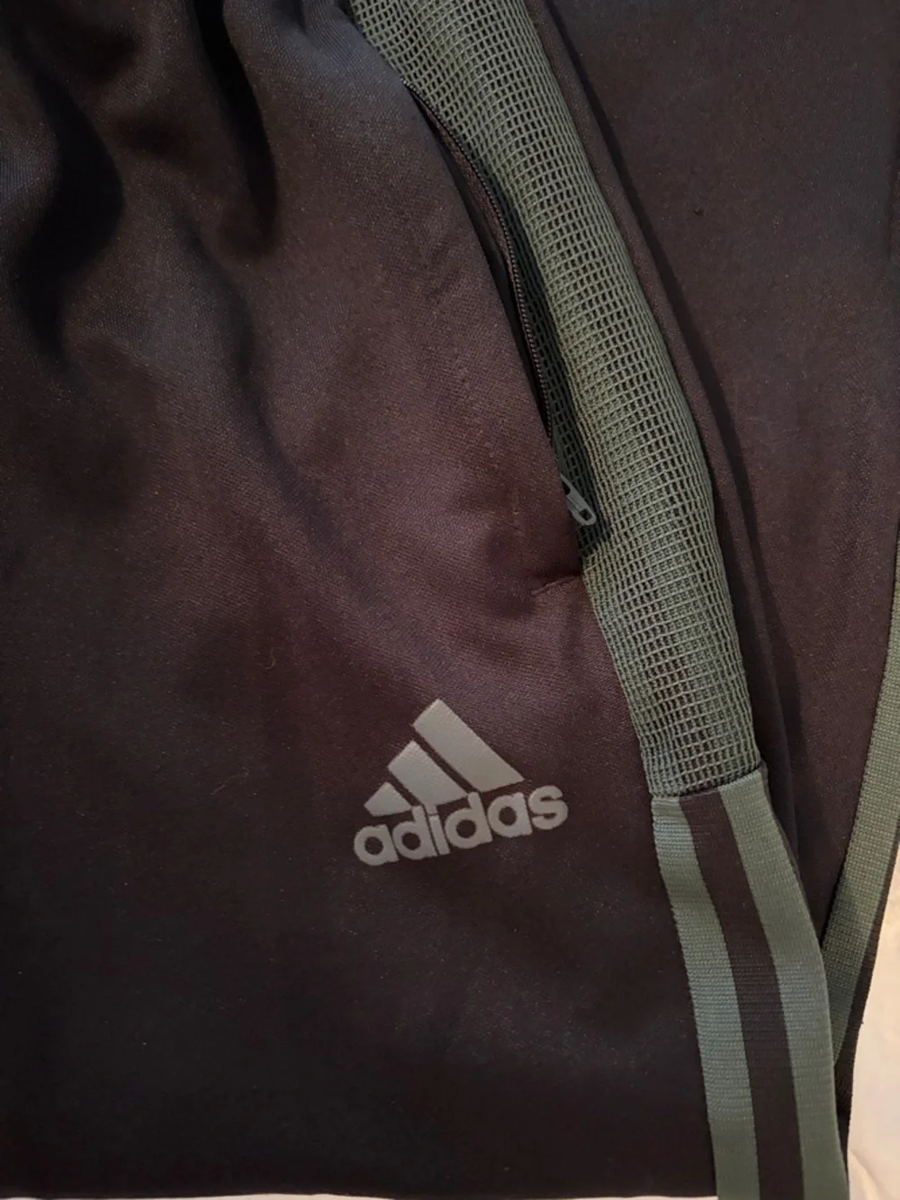Adidas Black Joggers with Dark Grey Side Stripes - Picture 4 of 4